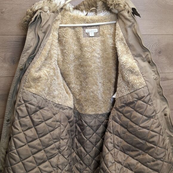 Coldwater Creek Faux Fur Lined Hooded Winter Snow Jacket Women's Plus Size 16 - Picture 5 of 8